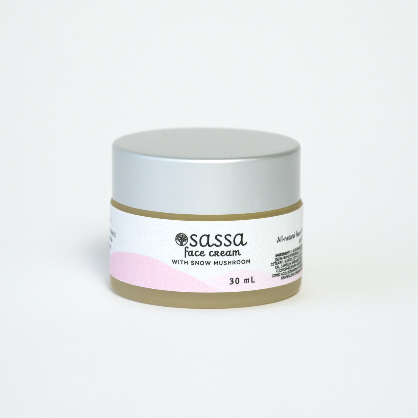 Geranium-scented natural face cream